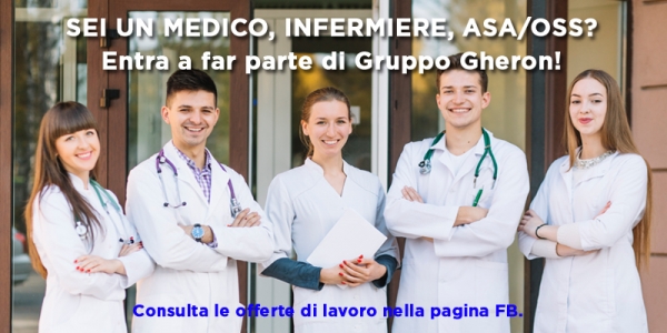 GRUPPO GHERON RICERCA PERSONALE PER TUTTE LE SUE RSA