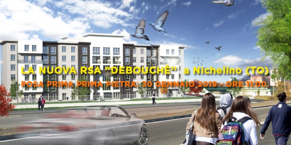 LE NUOVE RESIDENZE DEBOUCHÈ: DOMANI 30 GENNAIO 2019, POSA DELLA PRIMA PIETRA AL NUOVO CANTIERE DI NICHELINO (TO)