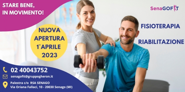 Con la primavera arriva SenaGOFIT: per star bene, in movimento!